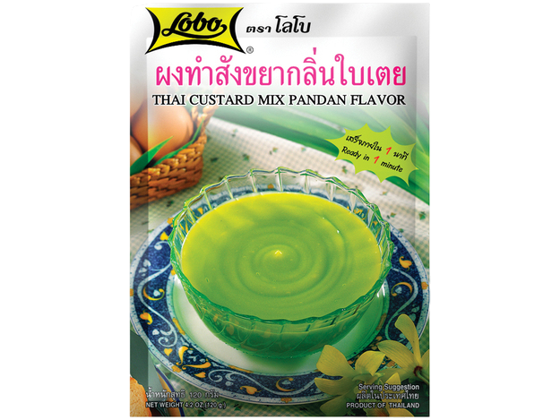 Thai Custard Mix Pandan Flavor 120g Lobo
