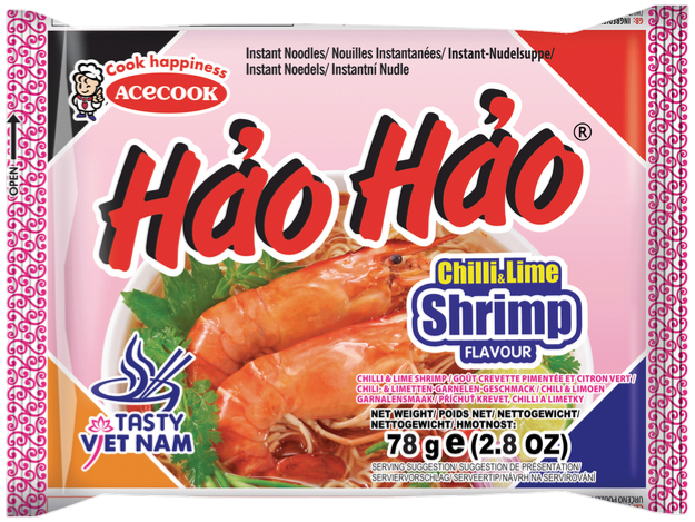 Hot Sour Shrimp Flavor 30x75g (Hao Hao  BRAND)