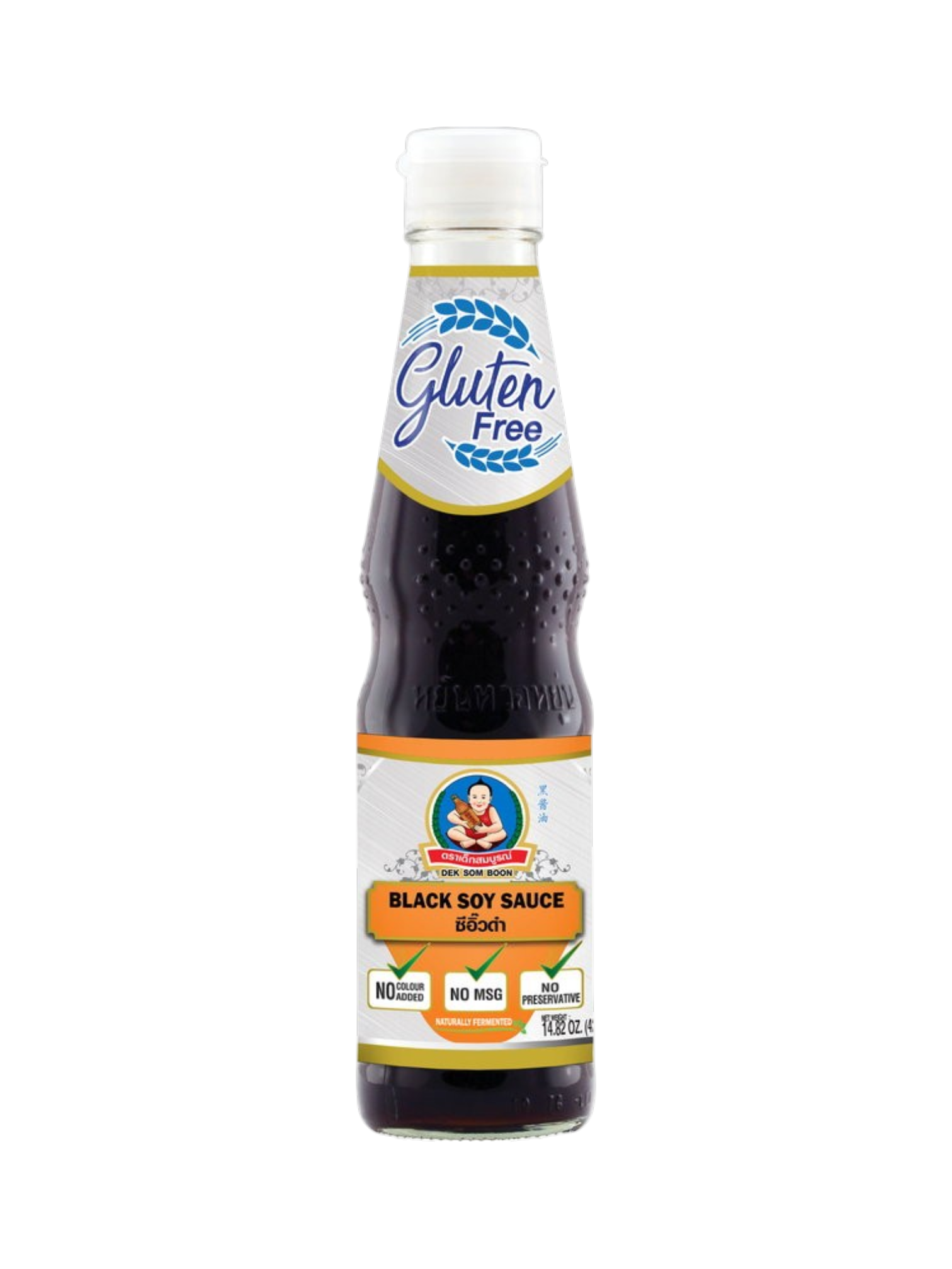 Black Soy Sauce Gluten Free 420g (Dek Som Boon)