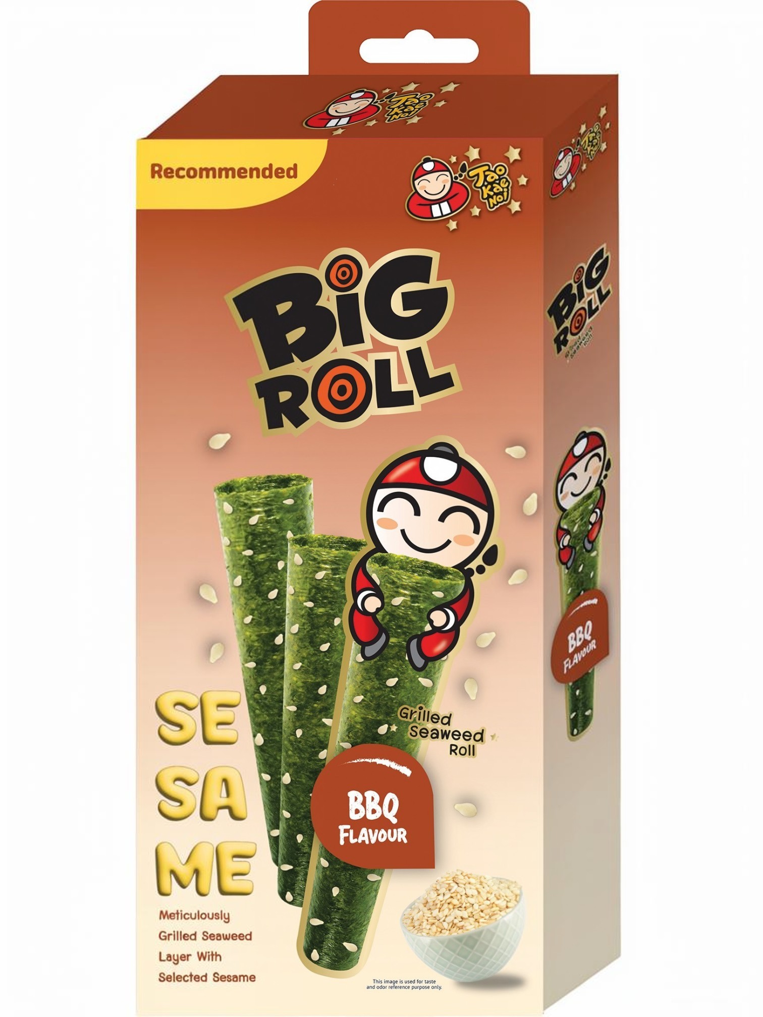 Taokaenoi Big Roll Sesame Bbq 7.5 G.