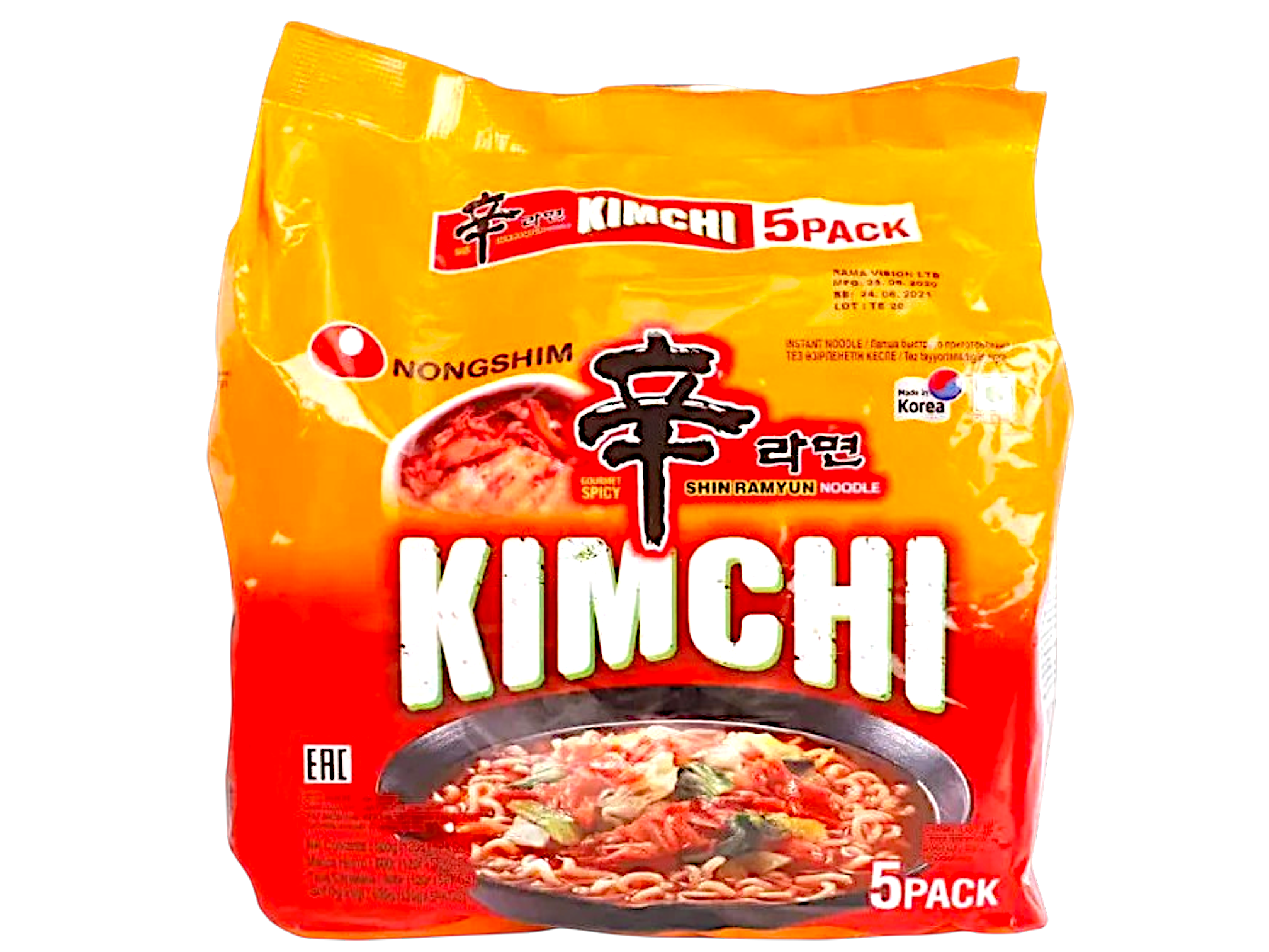 Nongshim Kimchi Sweet & Spicy stir fry 137gx5