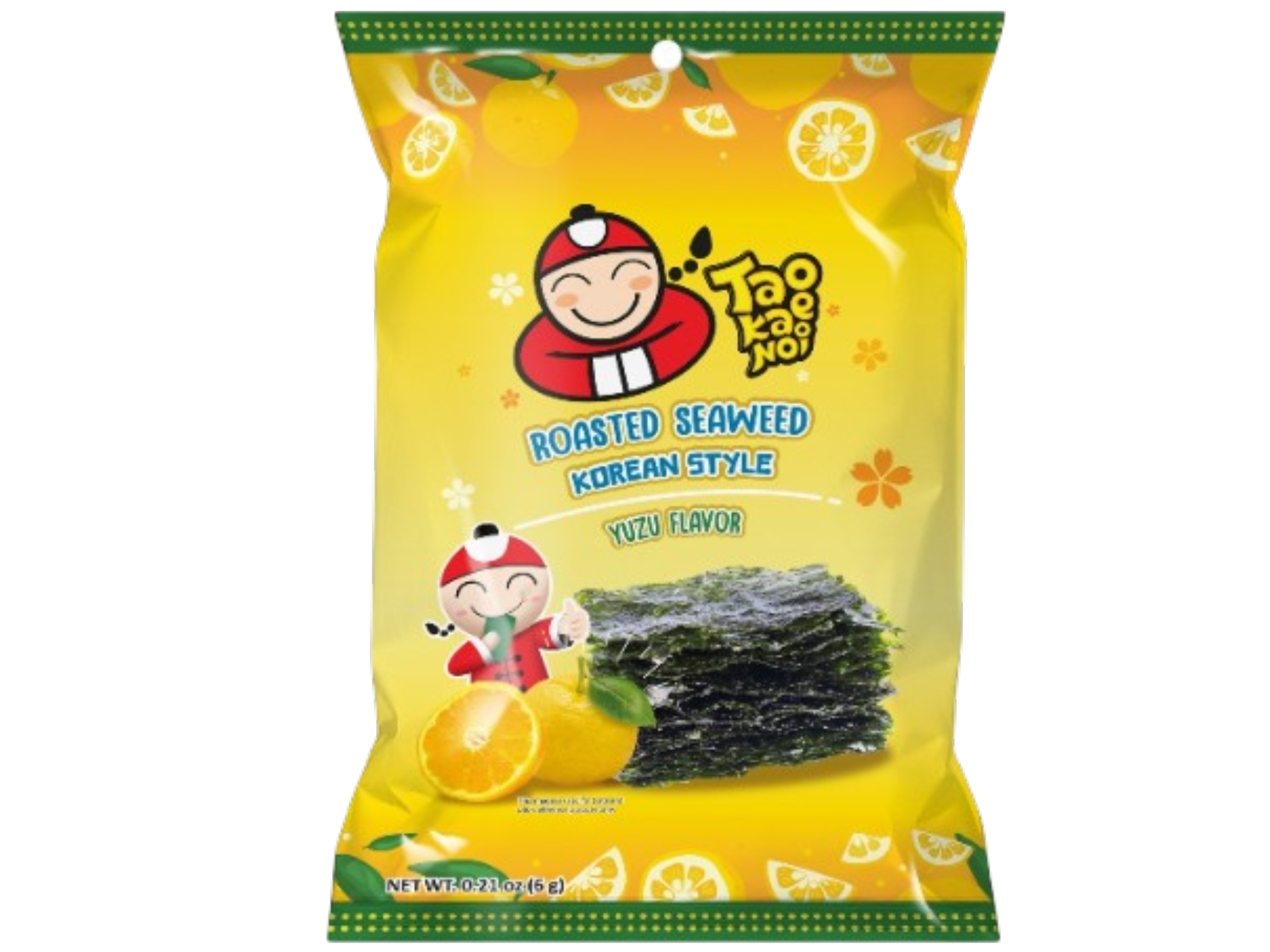 Taokaenoi Roasted Seaweed Korean Style Yuzu 6 G